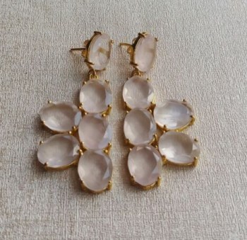 edelsteen sieraden zilver ring hanger oorbellen 094